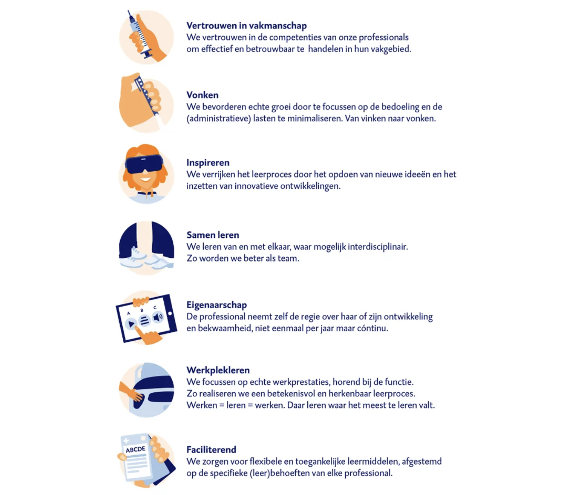 UMCG onderwijsprincipes